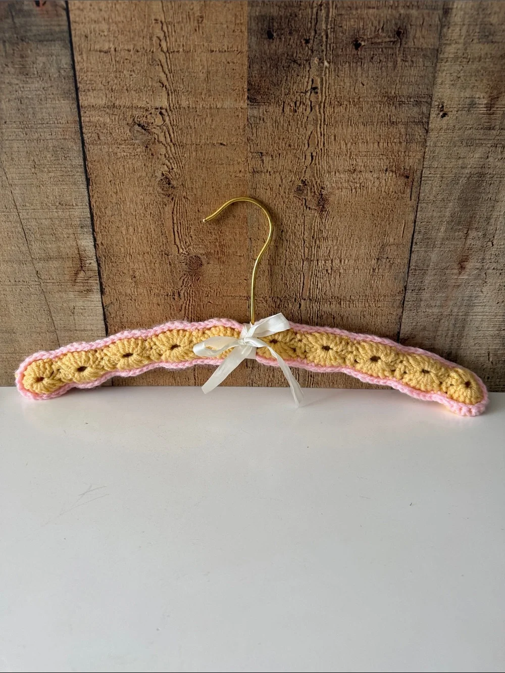 Vintage Crocheted Padded Hangers- Set of 3